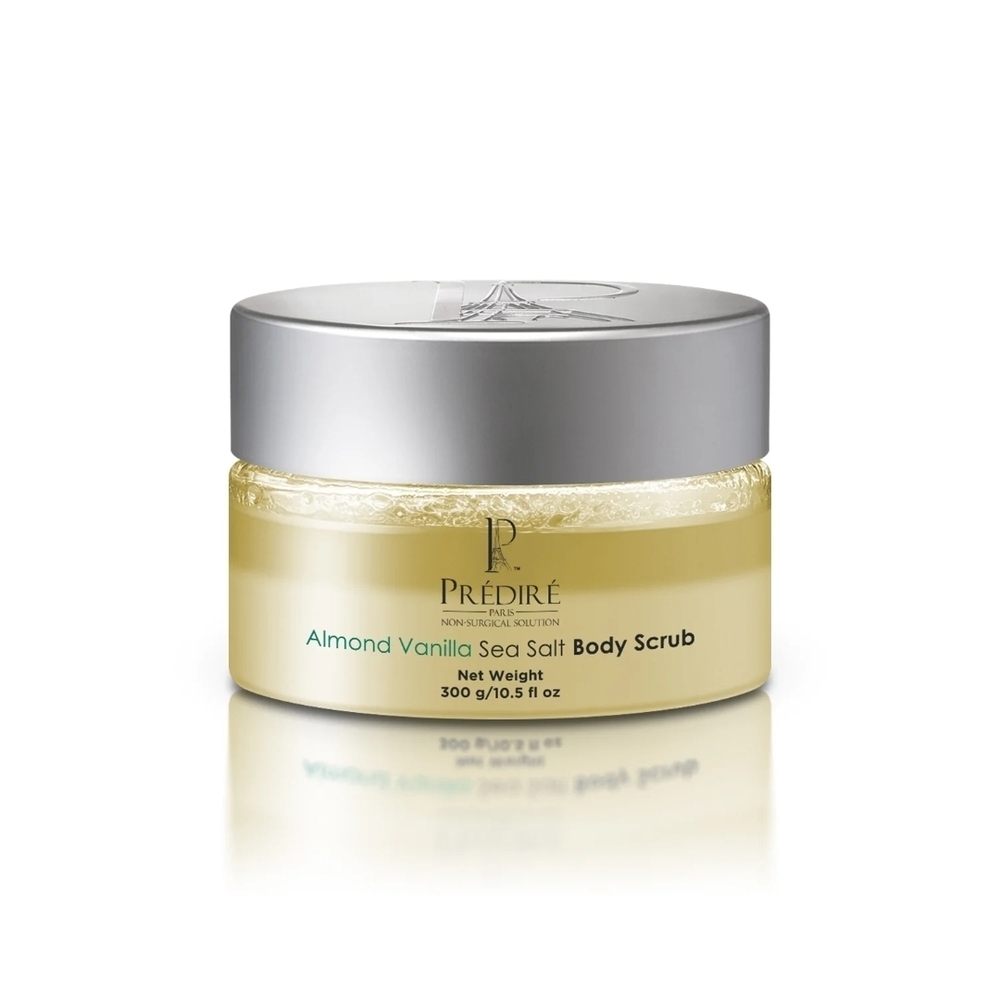 Prédiré Almond Vanilla Sea Salt Exfoliating Body Scrub w/ Argan Oil & Vitamin E